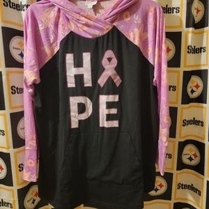 Like new,  2xl Amber breast cancer hoodie